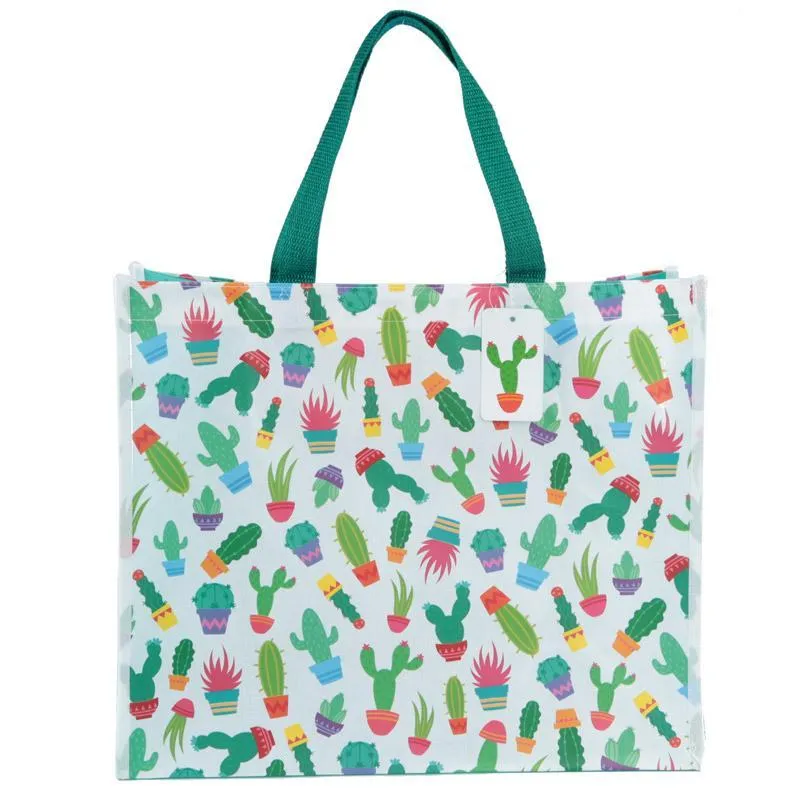 Fun Cactus Design Durable Reusable Shopping Bag