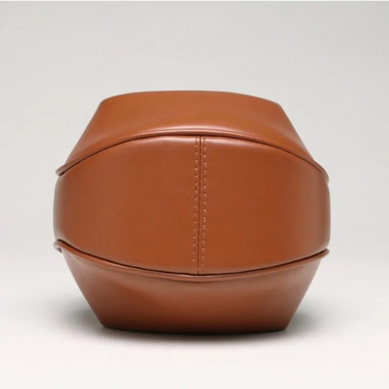 Genuine Leather Luxury Dumplings Handbag