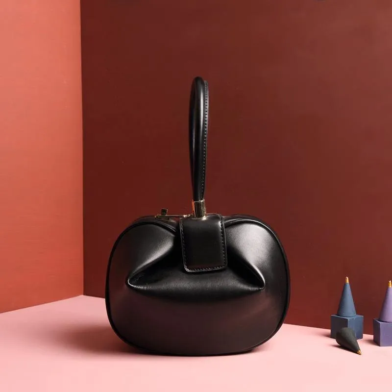 Genuine Leather Luxury Dumplings Handbag