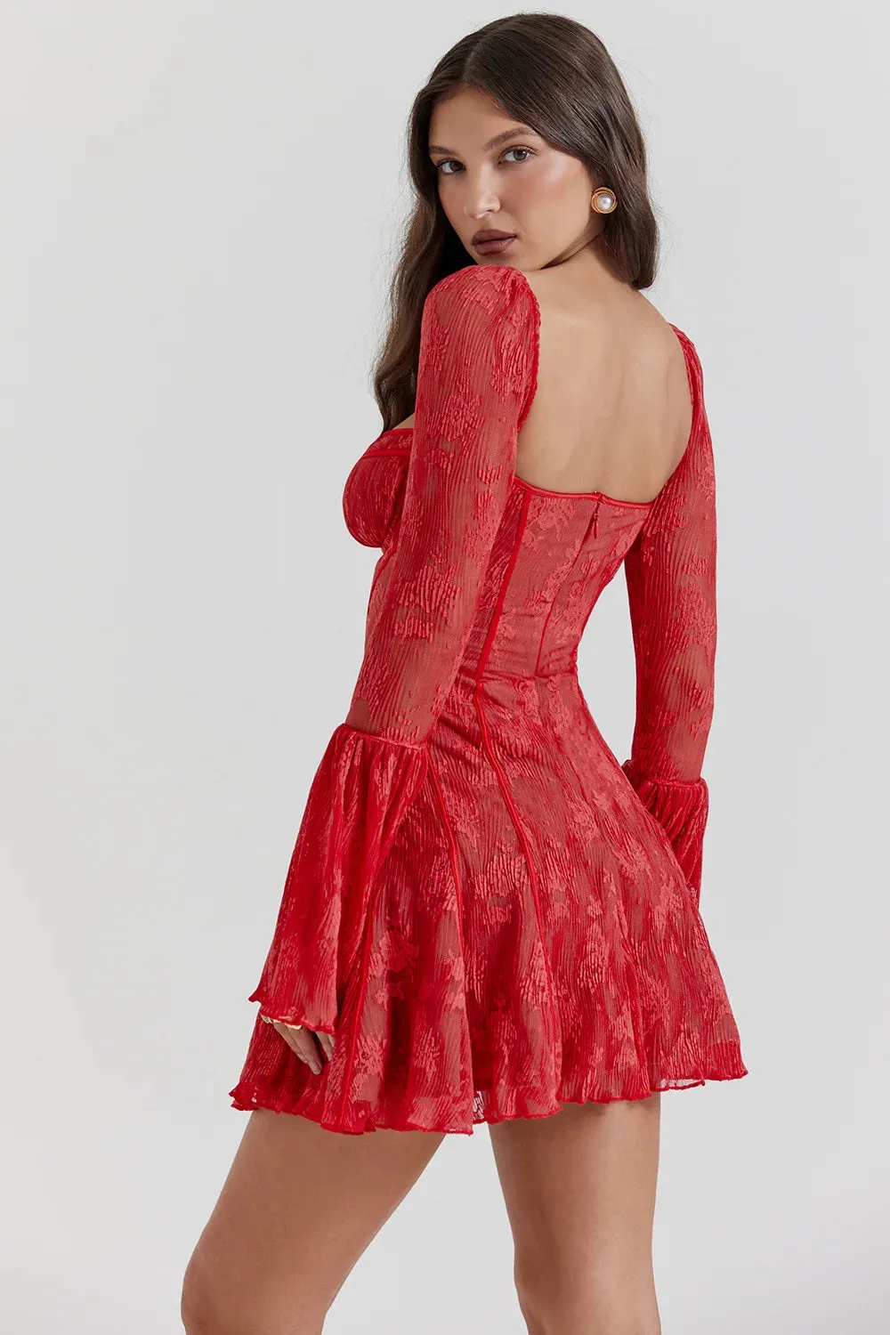 Giulia - Elegant lace mini dress
