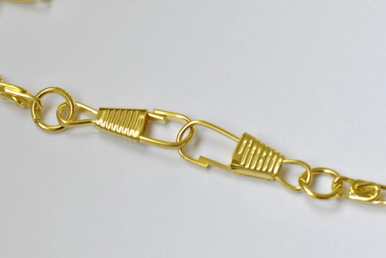 Gold Purse Frame Wheat Chain  110cm(43")