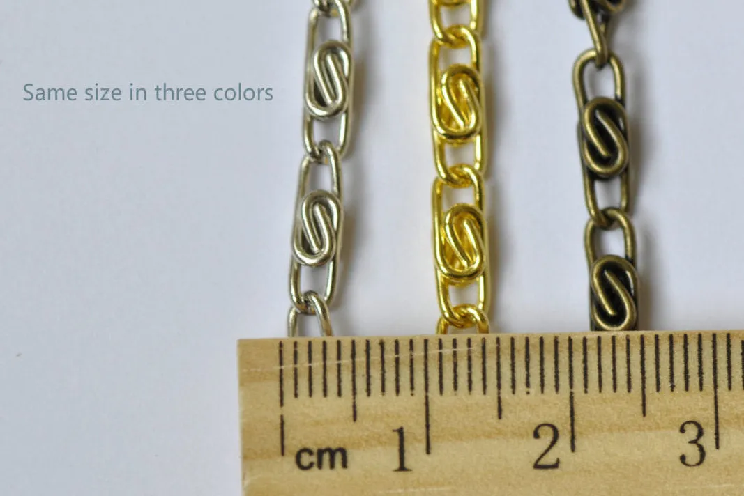Gold Purse Frame Wheat Chain  110cm(43")
