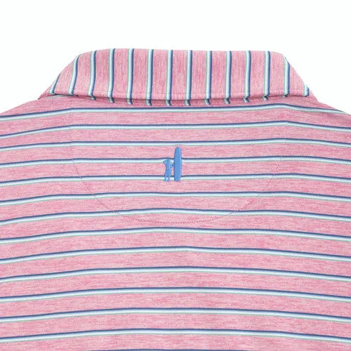 Johnnie-O Jett Performance Stripe Polo - Taffy