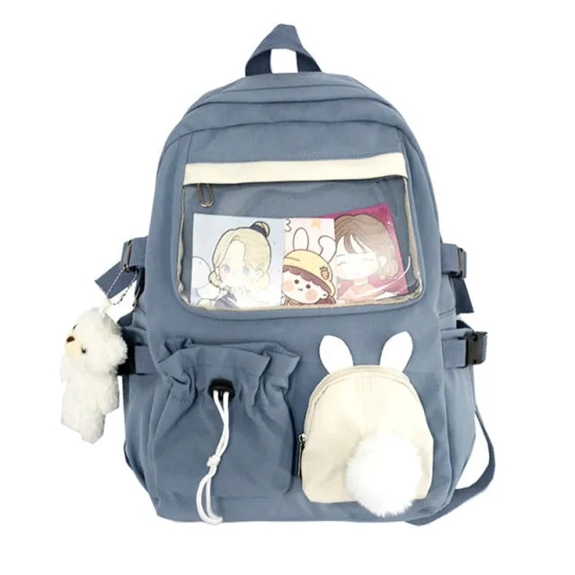 Kawaii Pink Female Backpack