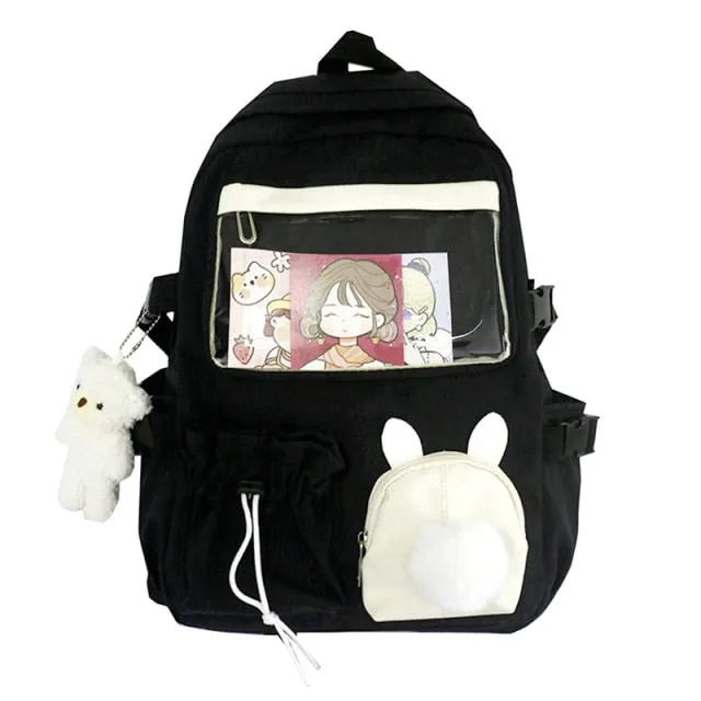 Kawaii Pink Female Backpack