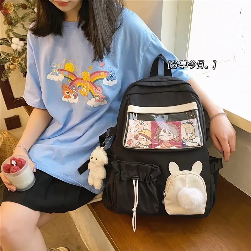 Kawaii Pink Female Backpack