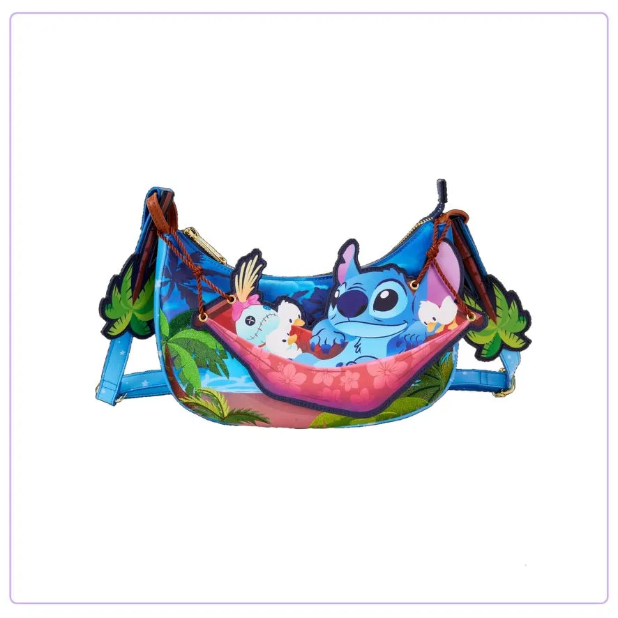 Loungefly Disney Stitch Camping Cuties Hammock Crossbody