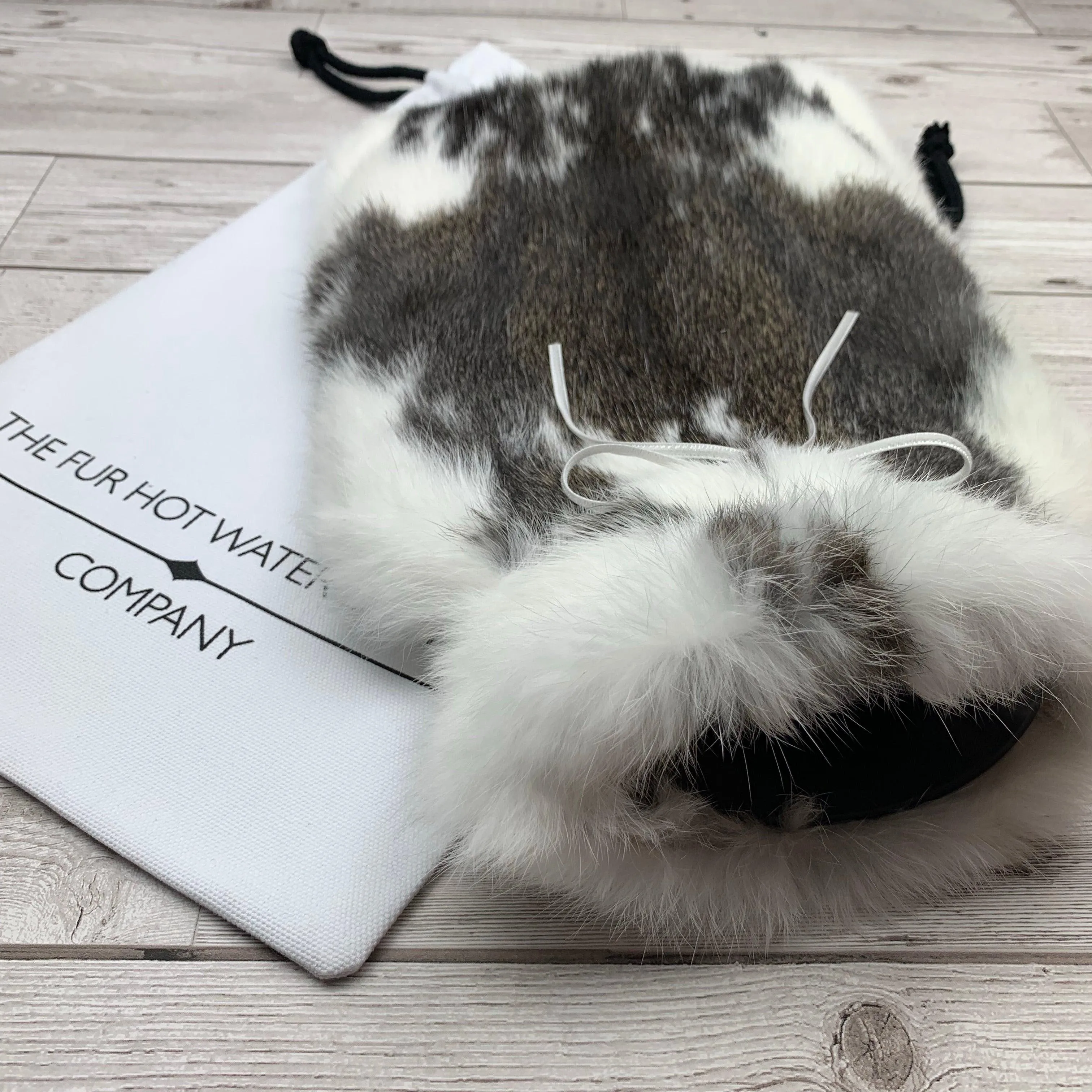 Luxury Rabbit Fur Hot Water Bottle | Snuggle into pure warmth