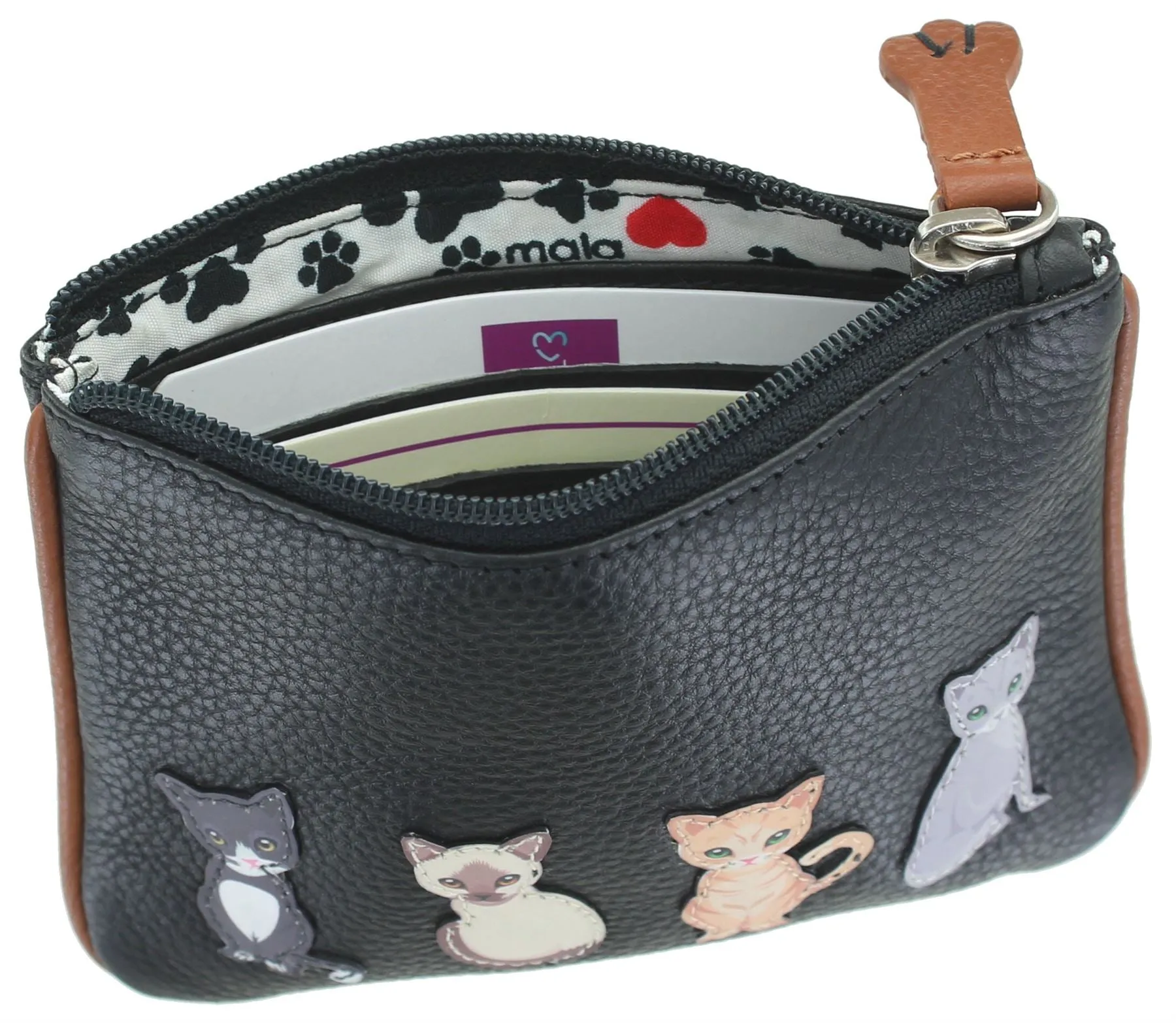 Mala Leather Best Friends Collection Leather Coin Purse RFID Blocking 4228_65