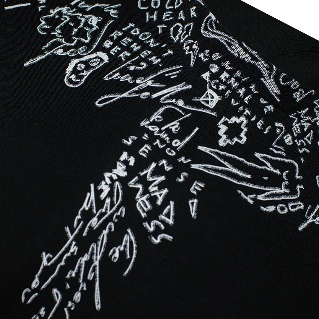 Marcelo Burlon Sketches Wings Long-Sleeve Black