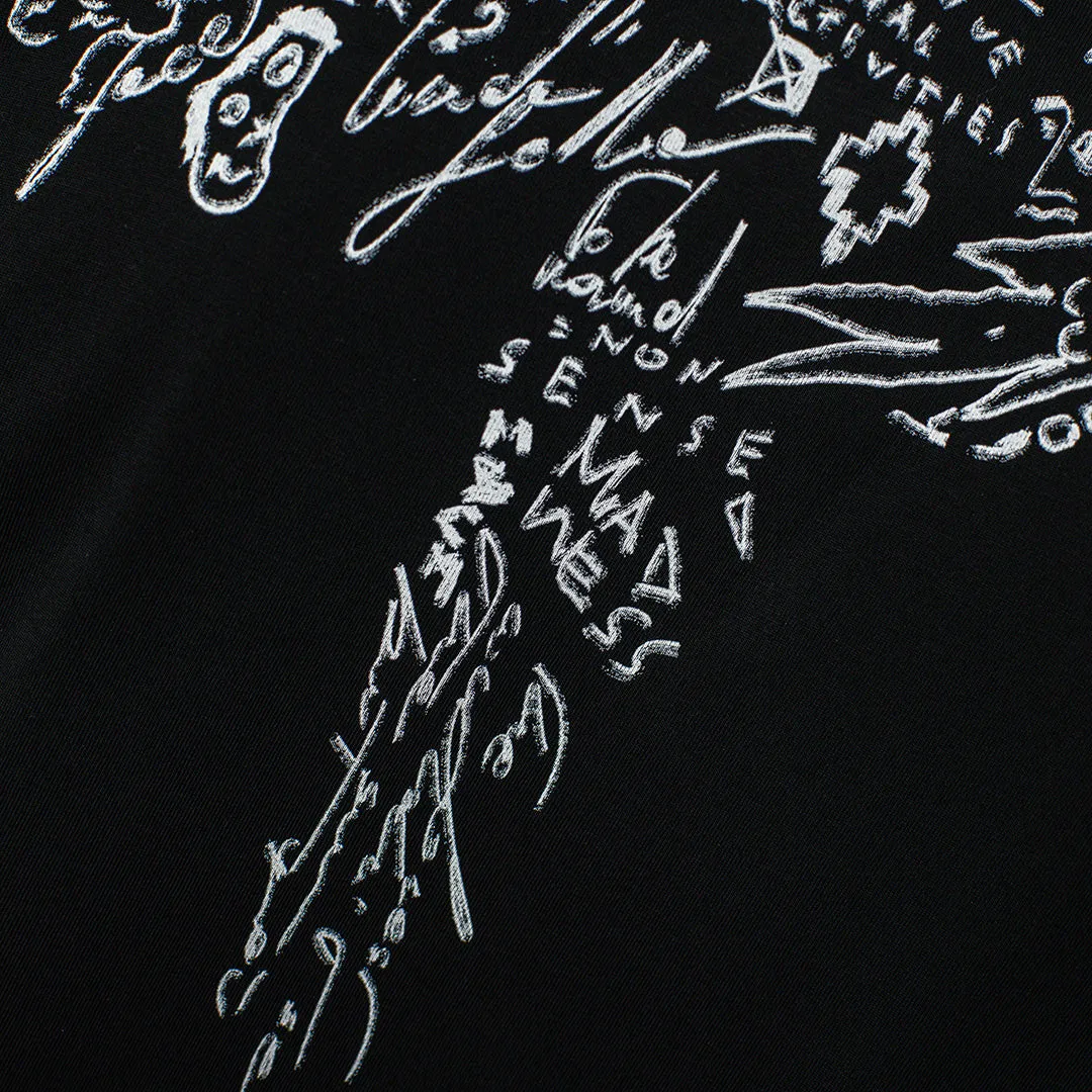 Marcelo Burlon Sketches Wings Long-Sleeve Black
