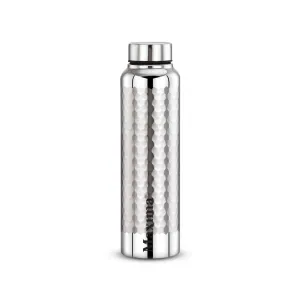 Maxima Hammered Stainless Steel  Water Bottle Mirror Finish