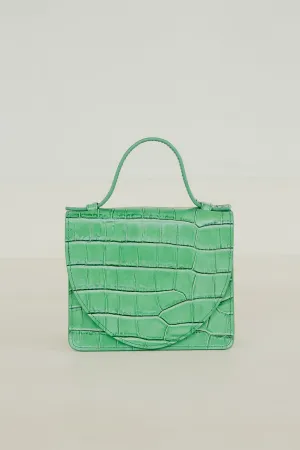 Micro Briefcase | Grass Croco