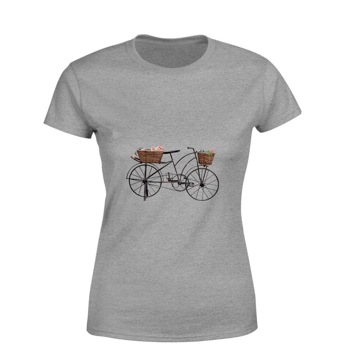 Mister Fab Beautiful Cycle Women Round Neck printed T-Shirts