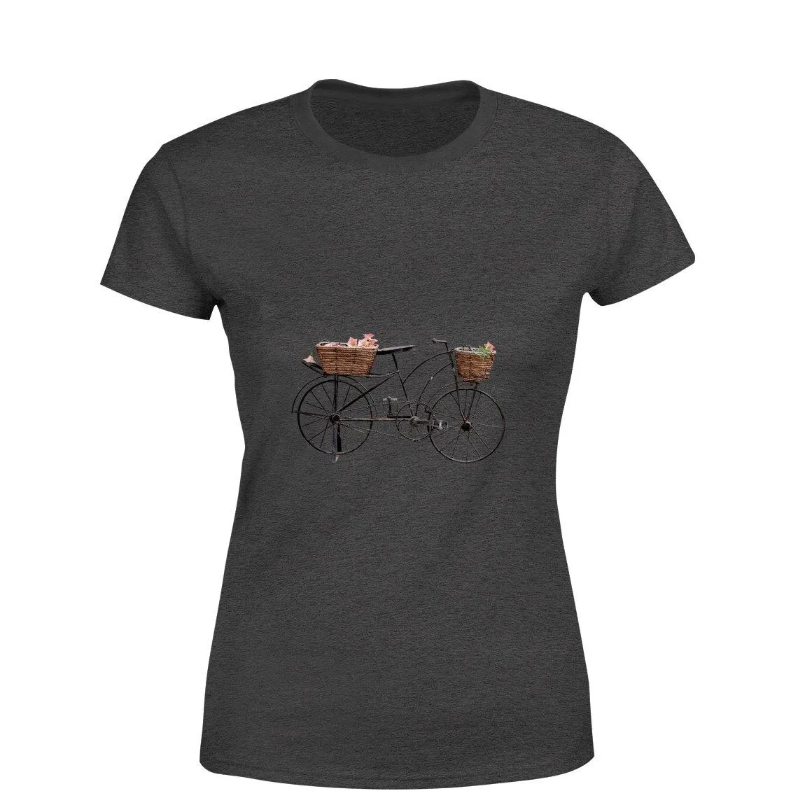 Mister Fab Beautiful Cycle Women Round Neck printed T-Shirts