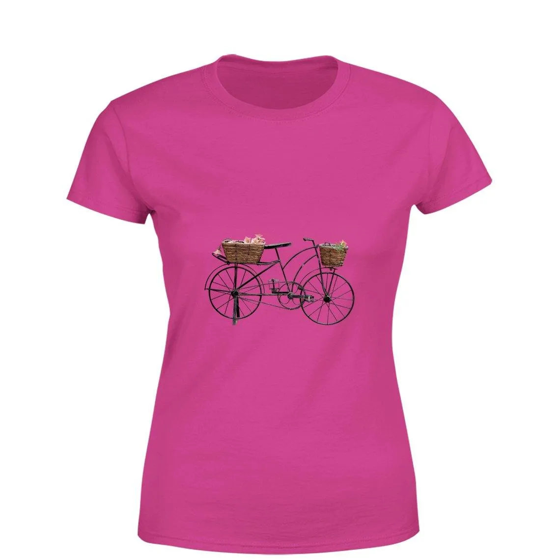 Mister Fab Beautiful Cycle Women Round Neck printed T-Shirts