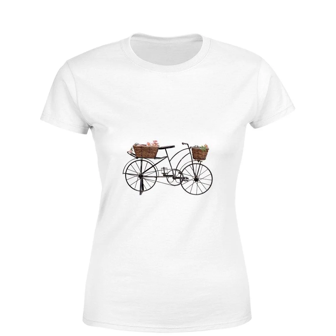 Mister Fab Beautiful Cycle Women Round Neck printed T-Shirts
