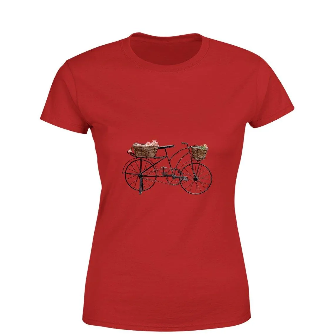 Mister Fab Beautiful Cycle Women Round Neck printed T-Shirts