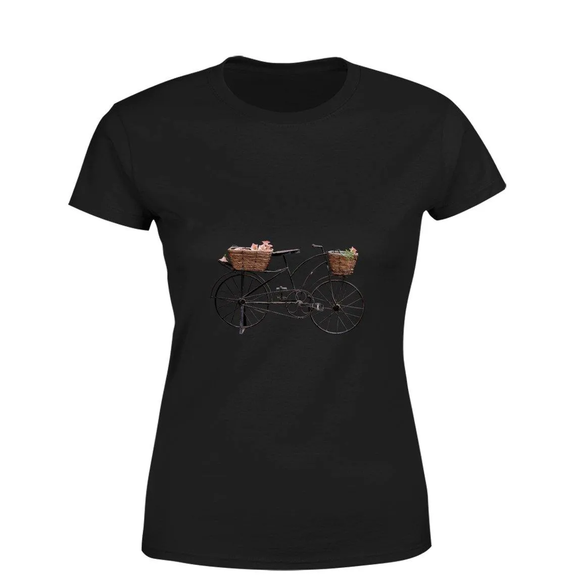 Mister Fab Beautiful Cycle Women Round Neck printed T-Shirts