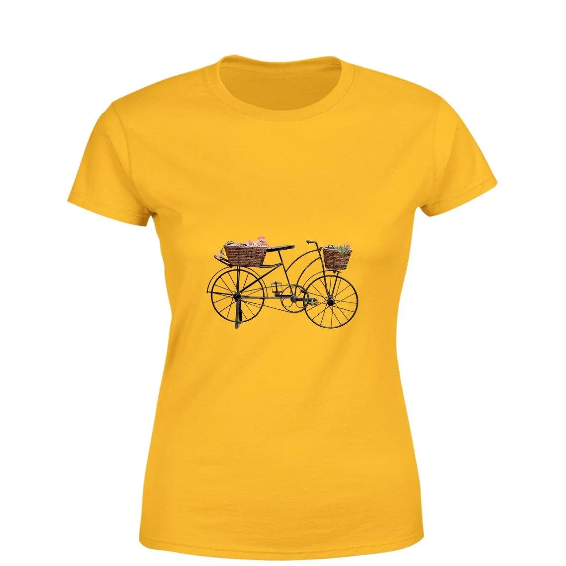 Mister Fab Beautiful Cycle Women Round Neck printed T-Shirts