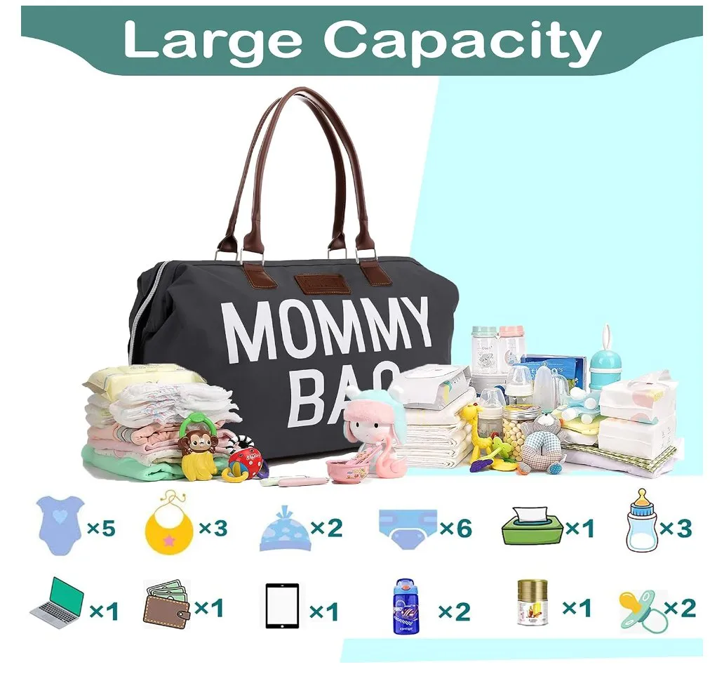 Mommy Diaper Bag for Hospital & Travel,Baby Care  (GREY)