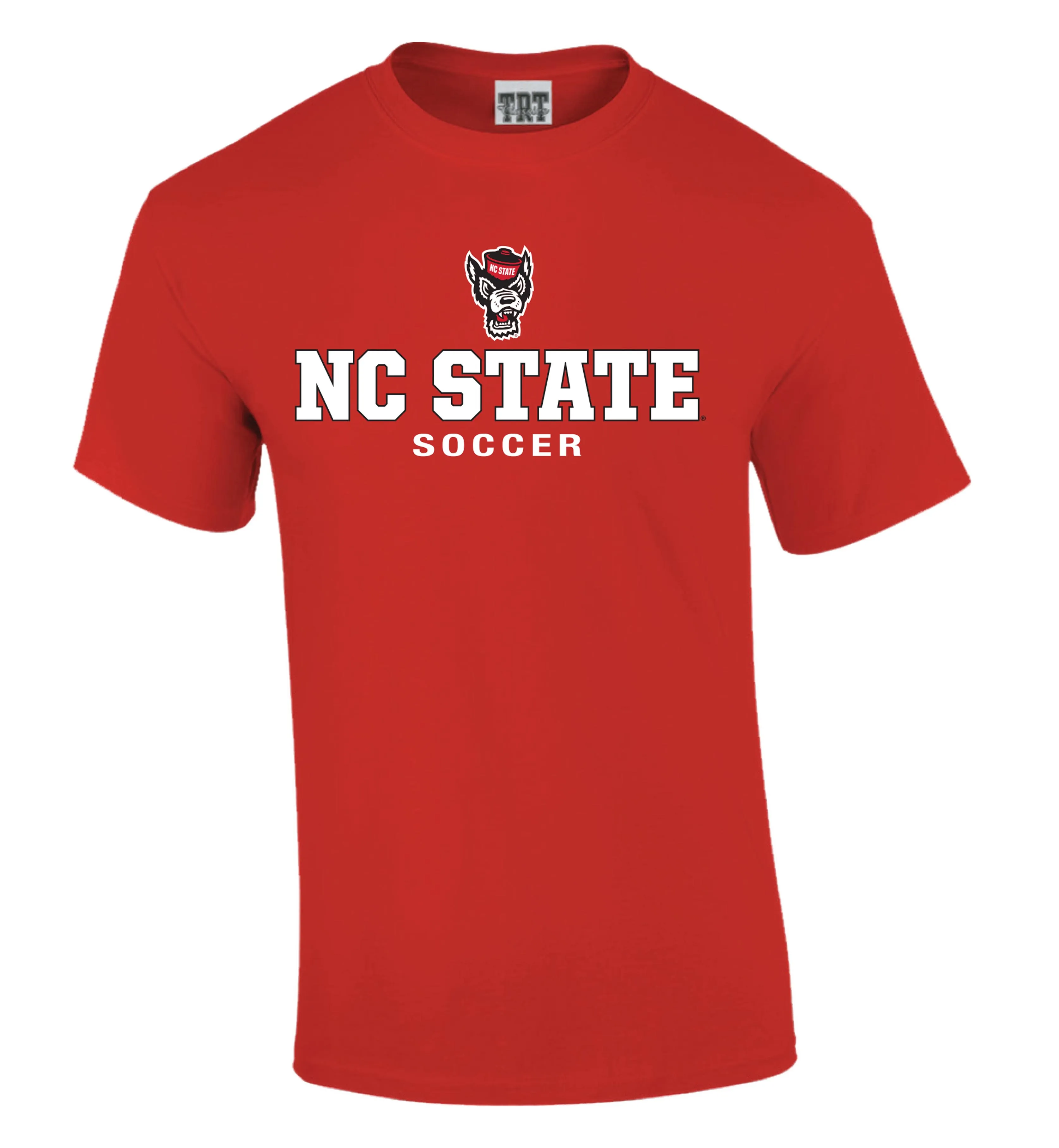 NC State Wolfpack TRT Red Wolfhead Soccer T-Shirt
