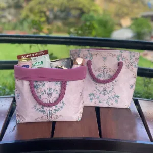 Pale Florids Roll down Bag/Basket