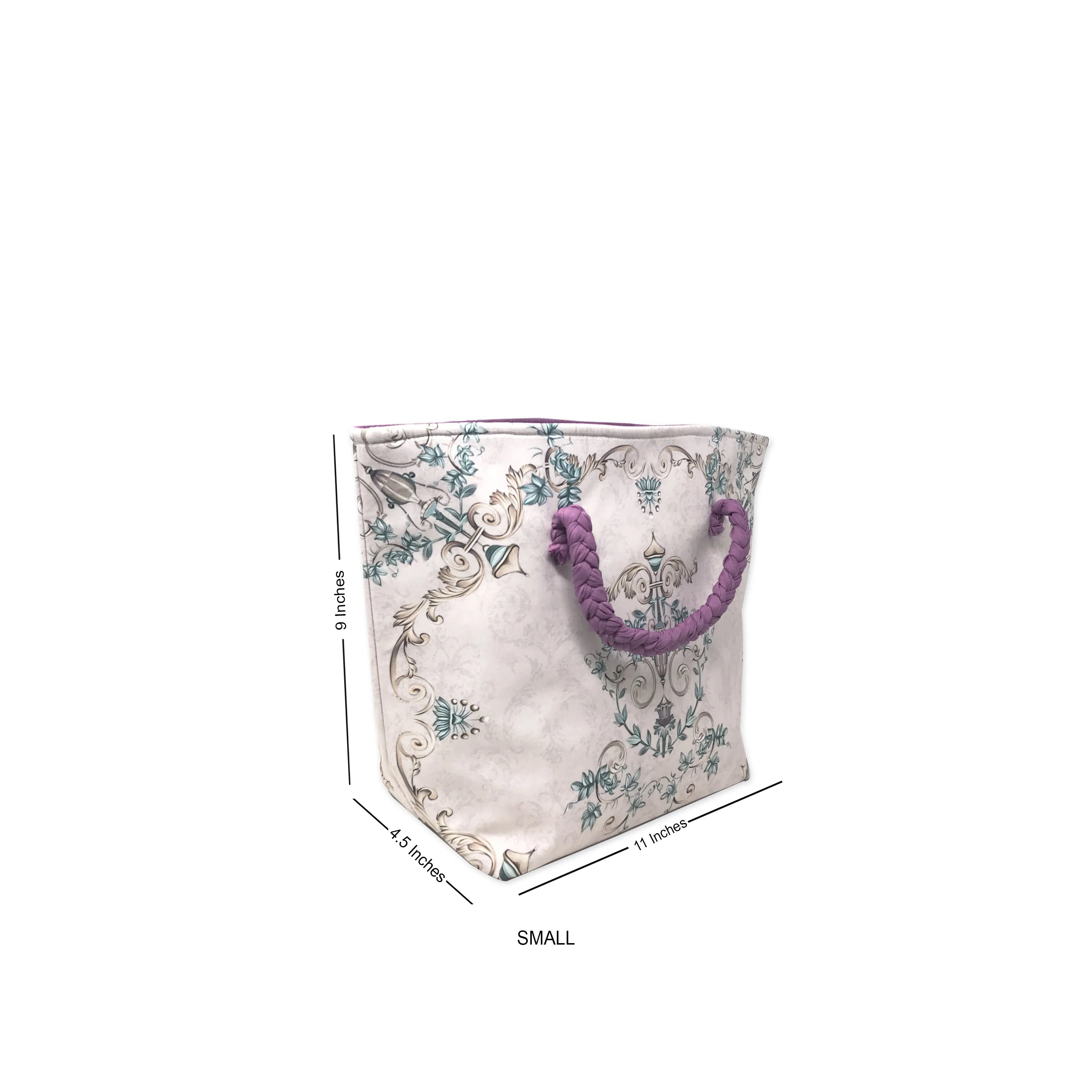 Pale Florids Roll down Bag/Basket