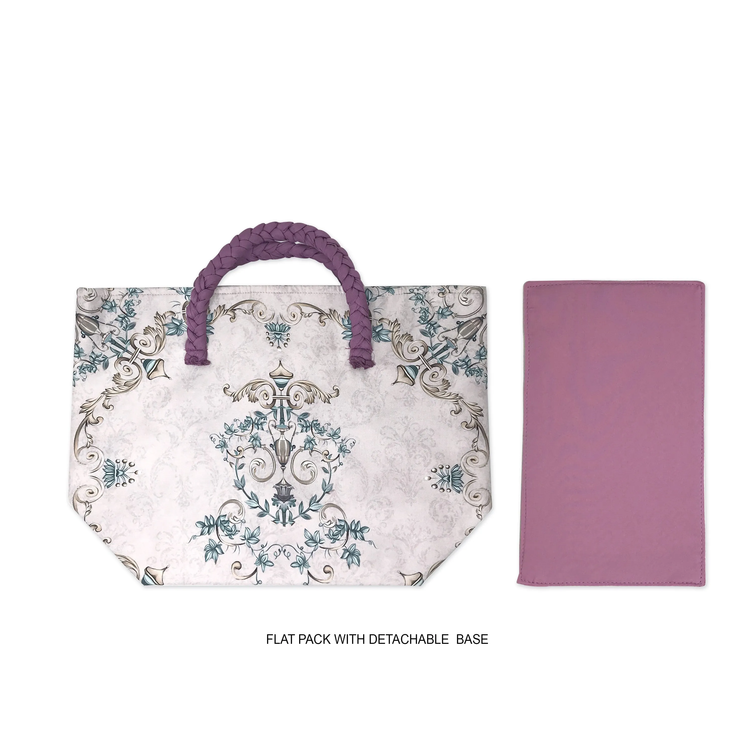 Pale Florids Roll down Bag/Basket