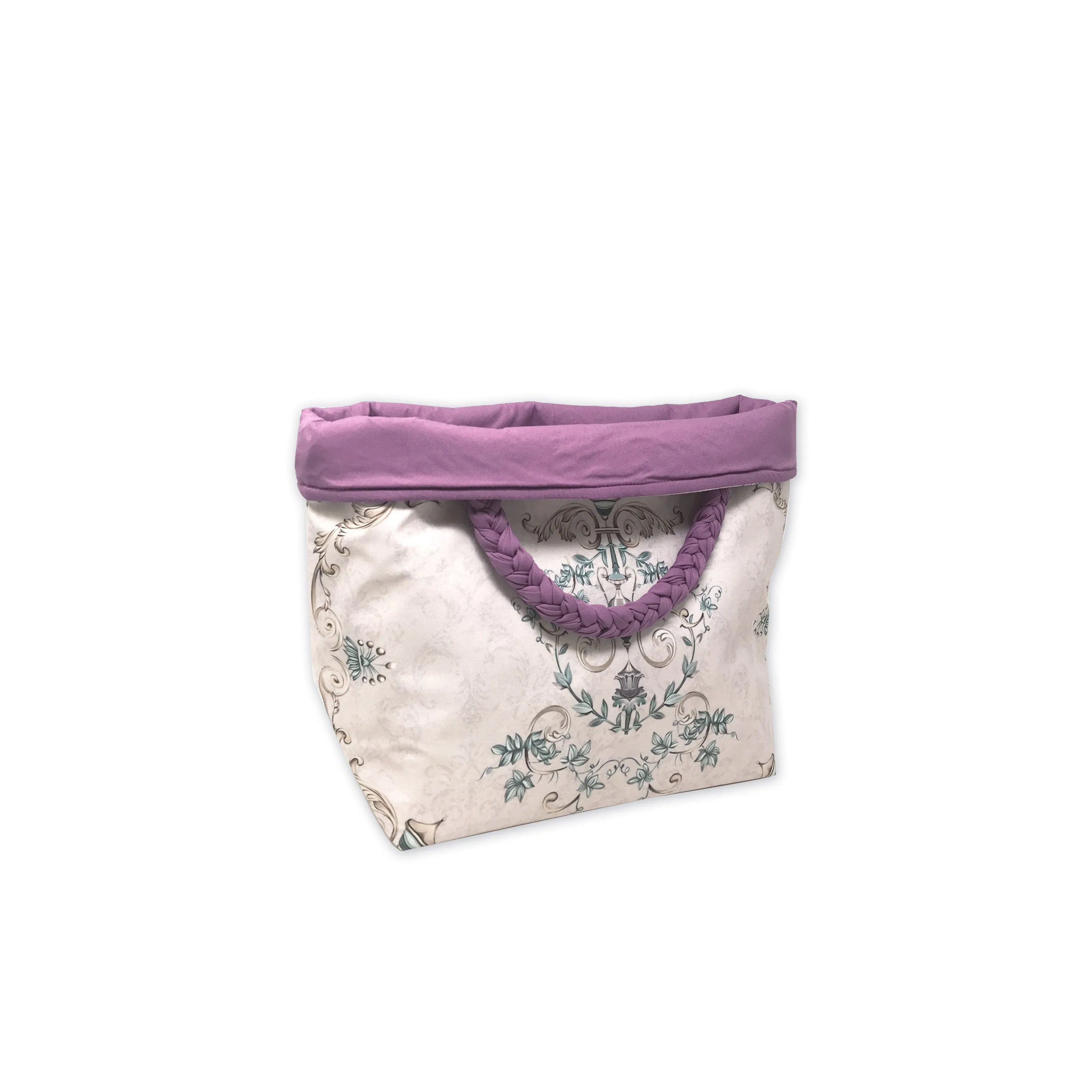 Pale Florids Roll down Bag/Basket