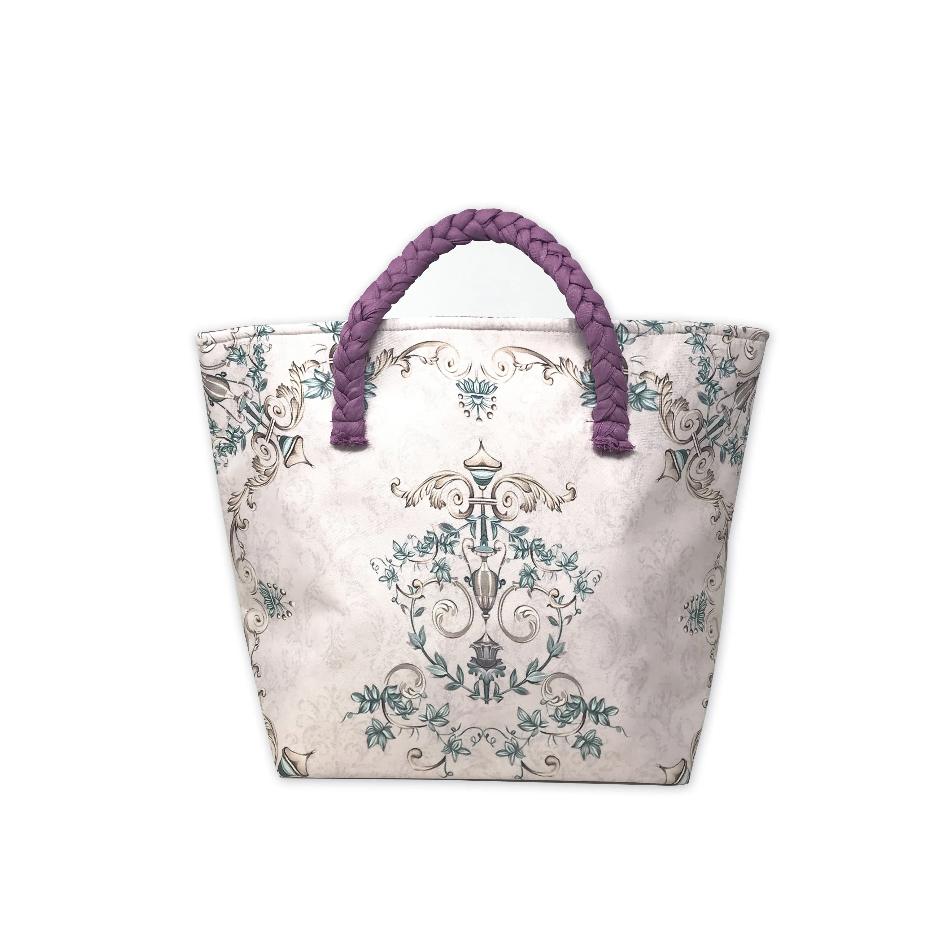 Pale Florids Roll down Bag/Basket