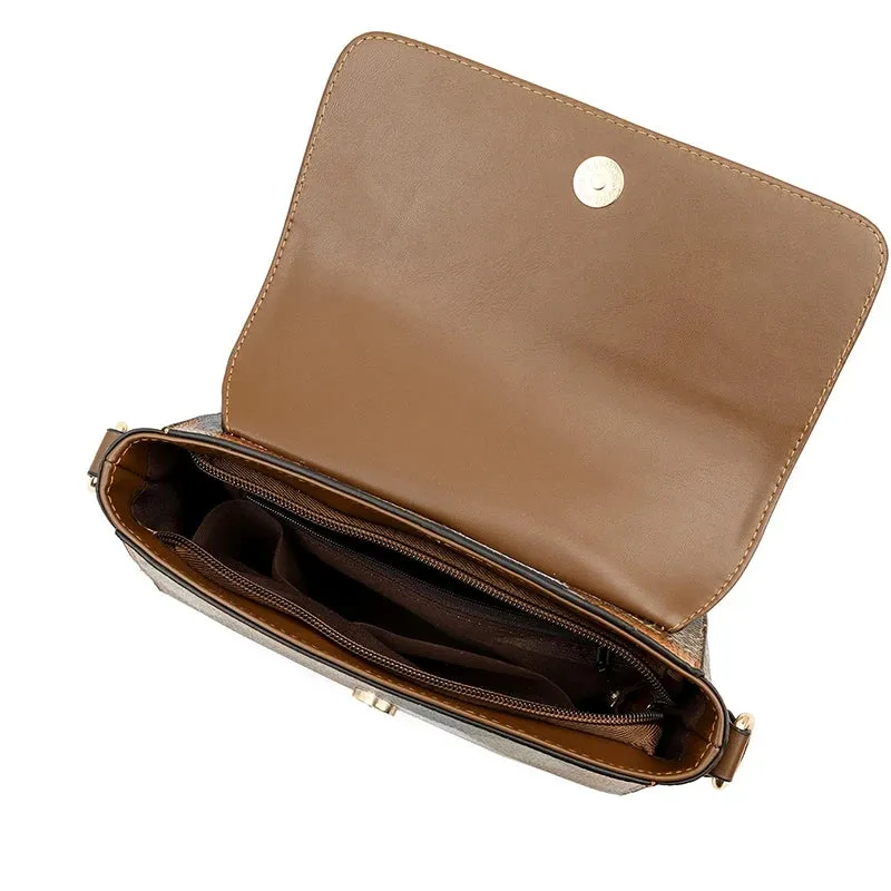 Patch PU Leather Handbag