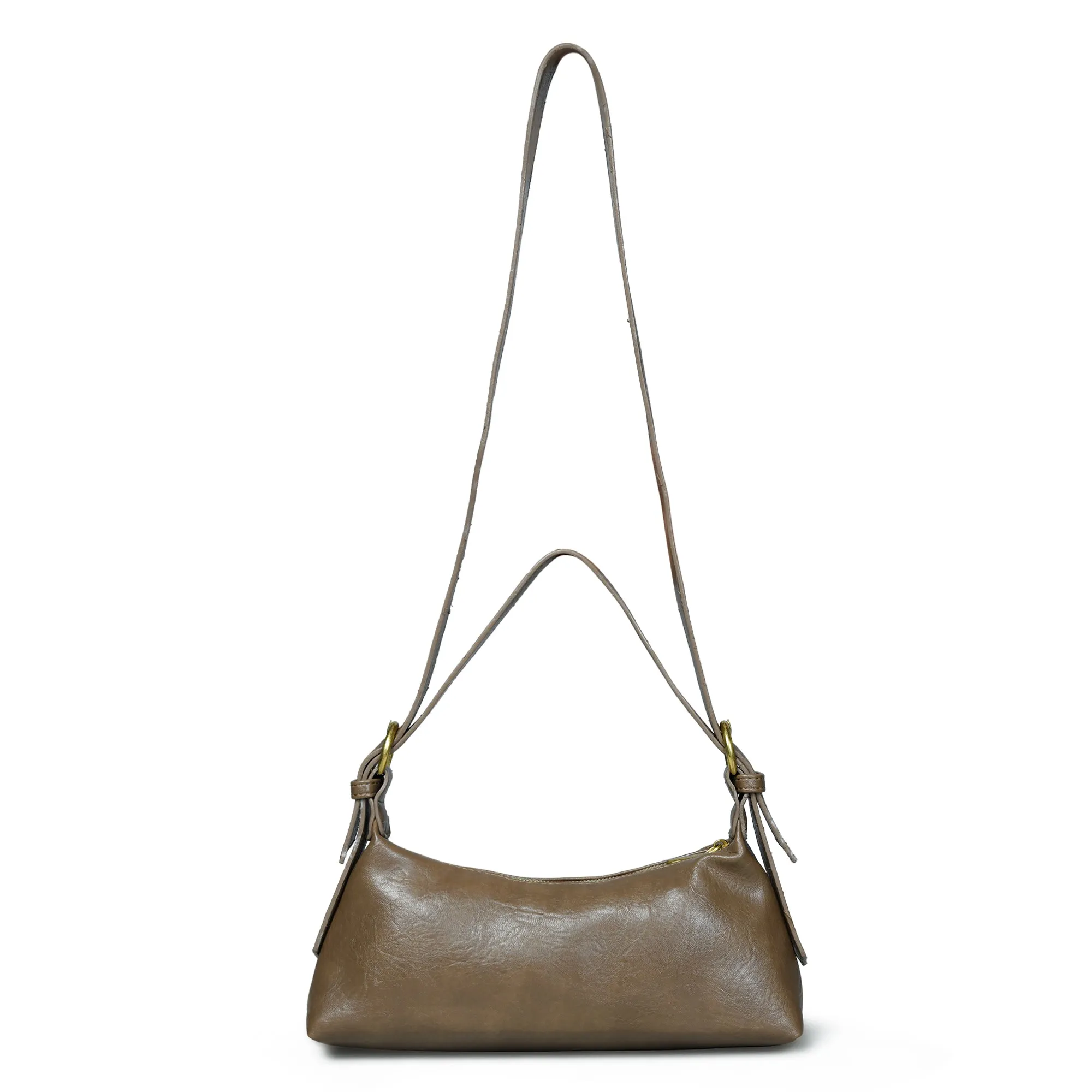 Pelle Luxure PU Small Sling Bag – Perfect for Women in Light Brown, Black, and Brown
