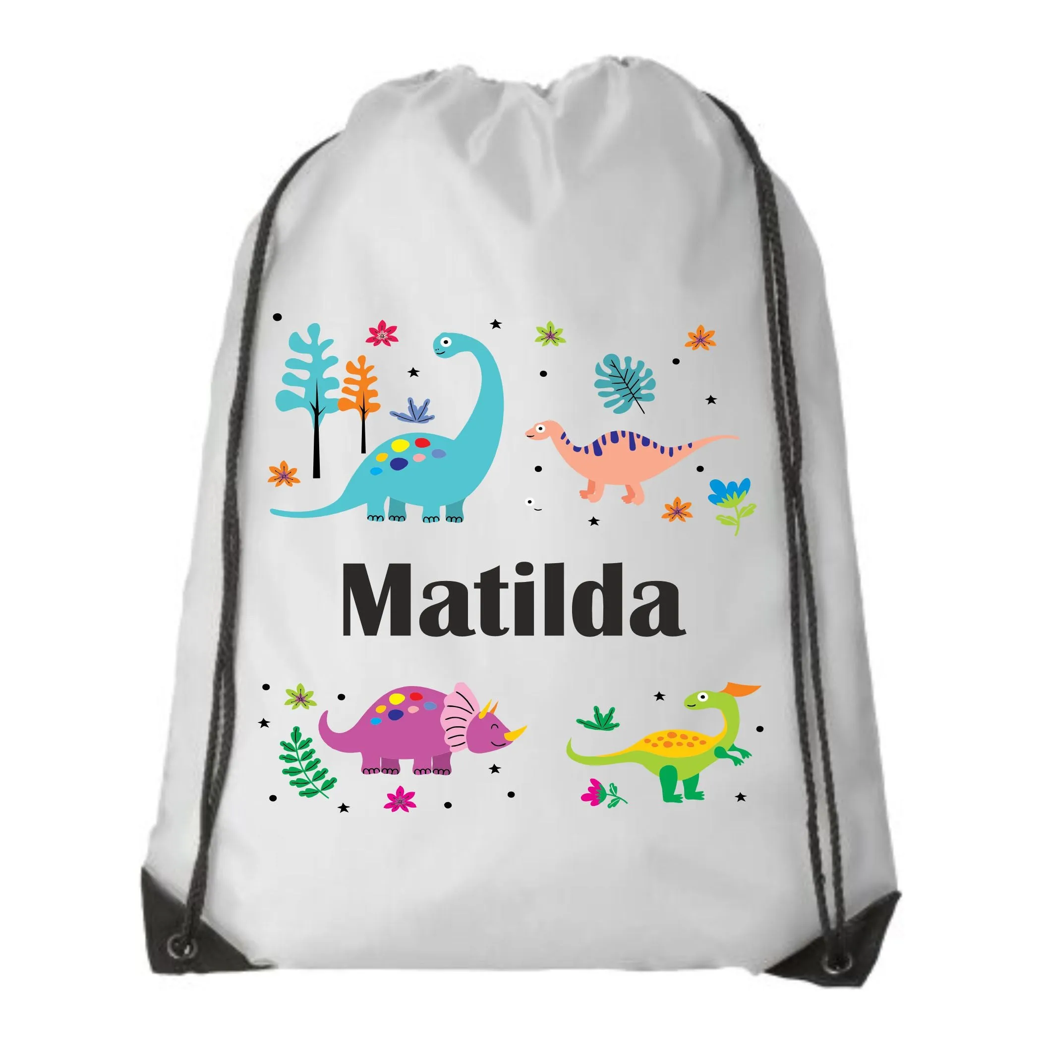 Personalised Dinosaur Pencil Case - Linen Bag, Make up bag, Purse