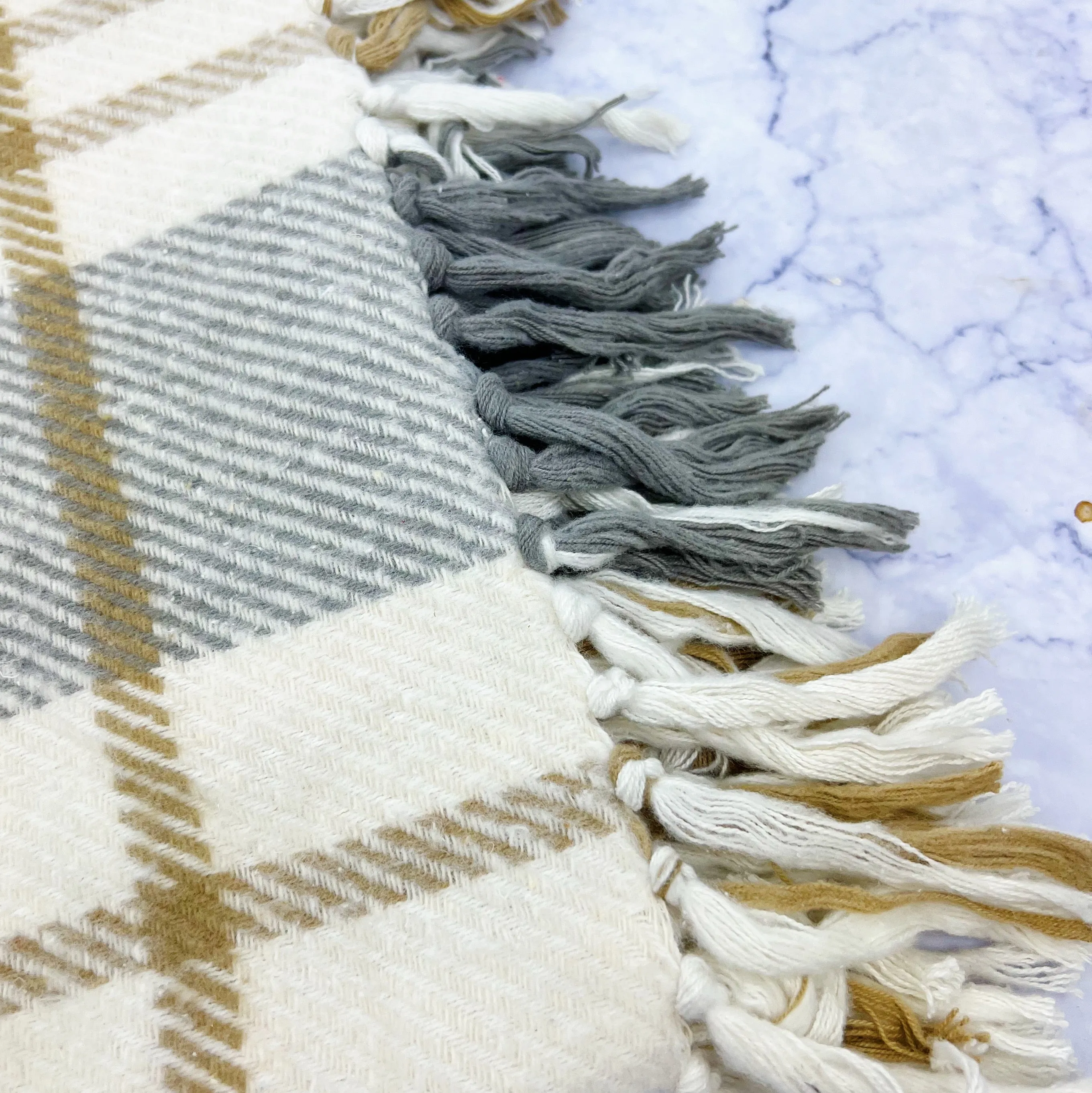 Plaid Cotton Throw