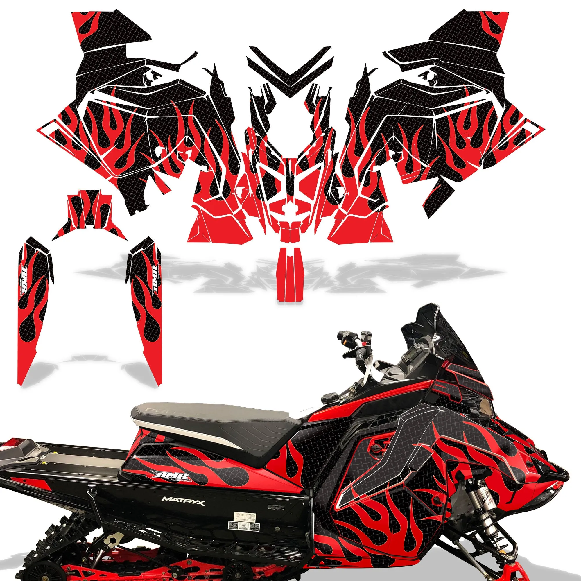 Polaris Matryx / Indy / Assault 2020 Sled Snowmobile Graphics Decal Kit