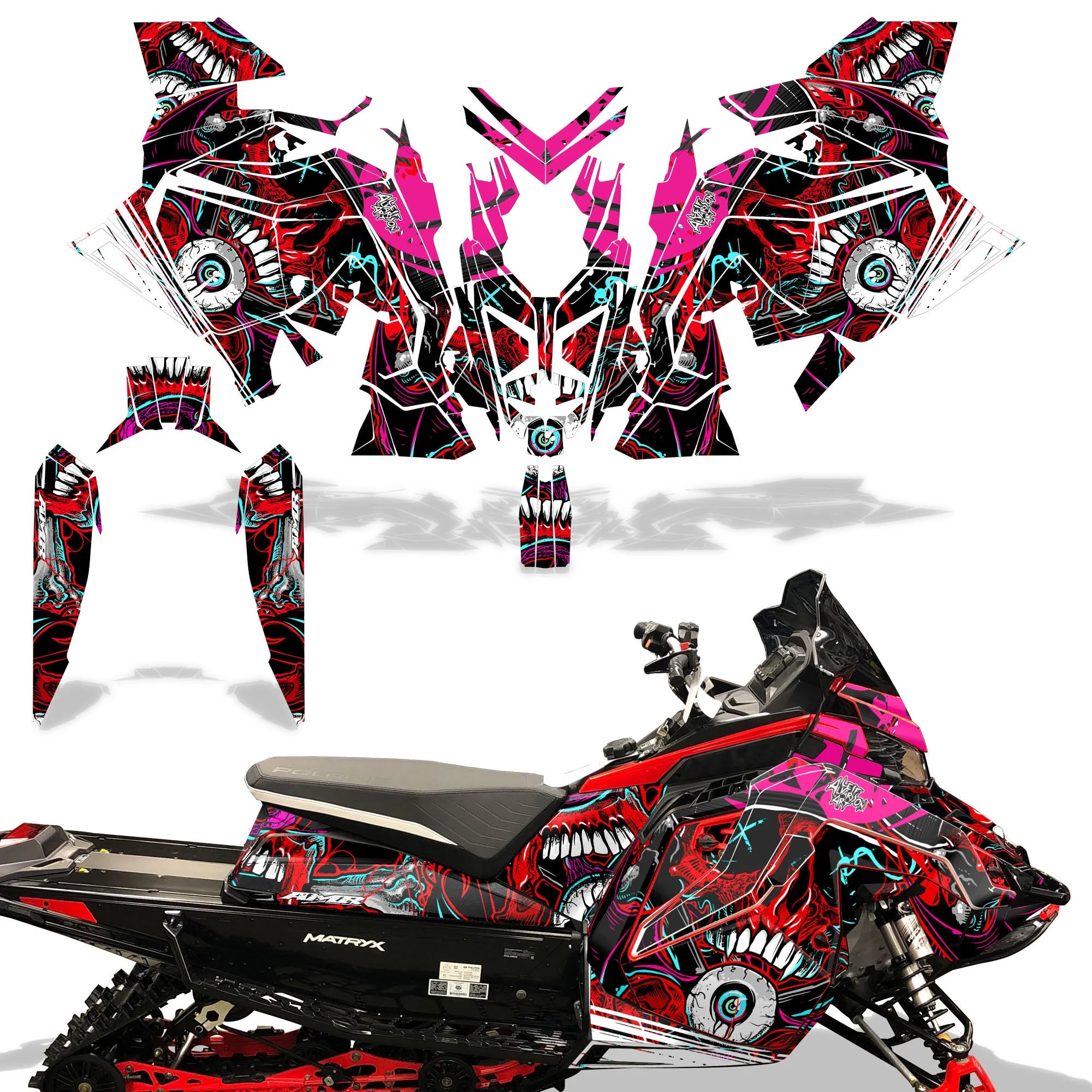 Polaris Matryx / Indy / Assault 2020 Sled Snowmobile Graphics Decal Kit