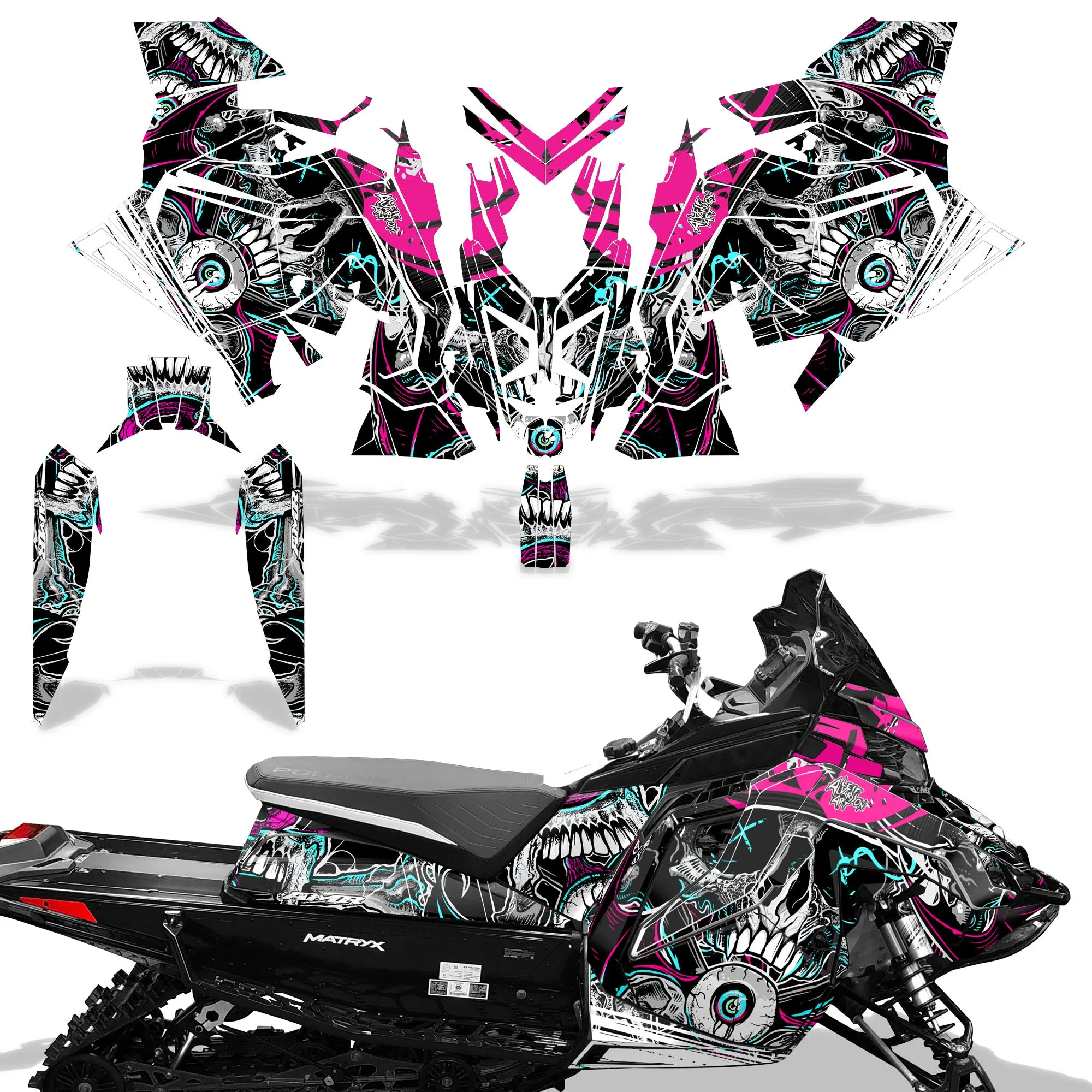 Polaris Matryx / Indy / Assault 2020 Sled Snowmobile Graphics Decal Kit