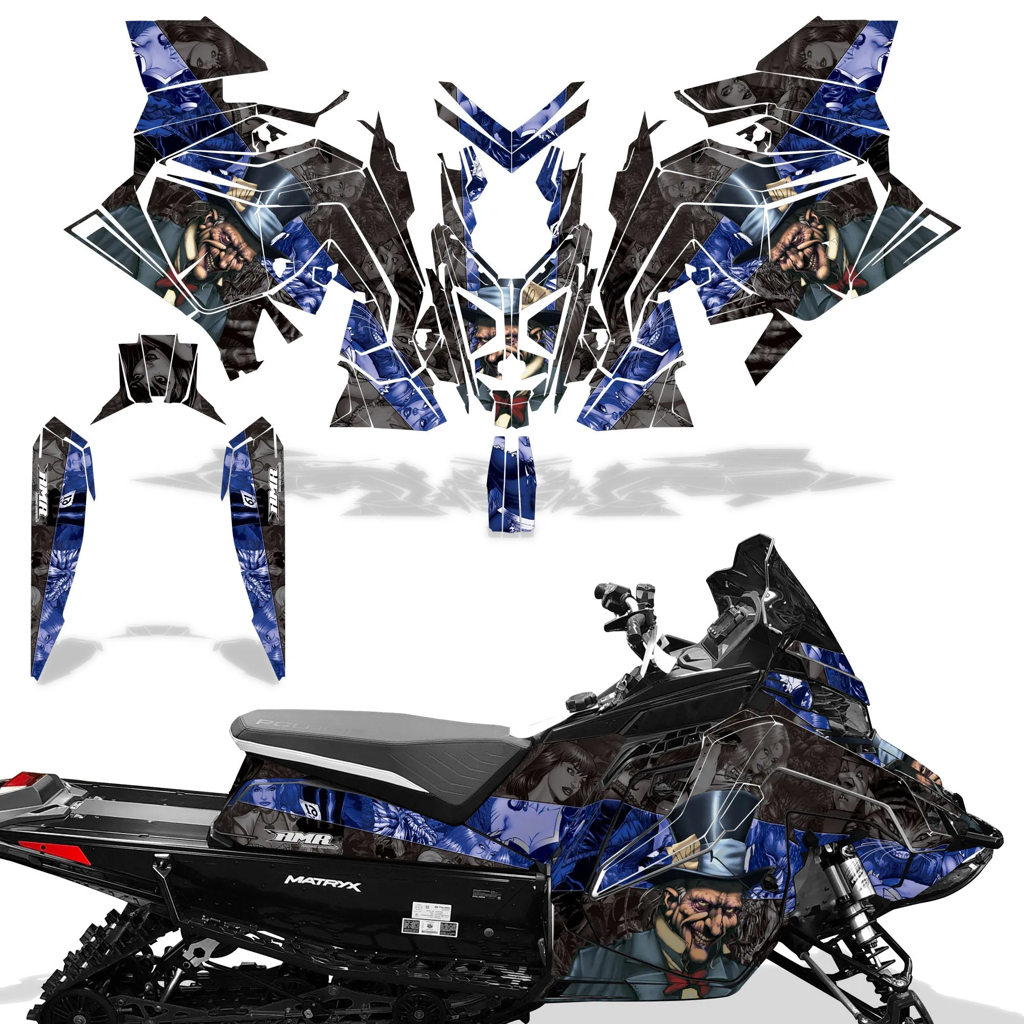Polaris Matryx / Indy / Assault 2020 Sled Snowmobile Graphics Decal Kit
