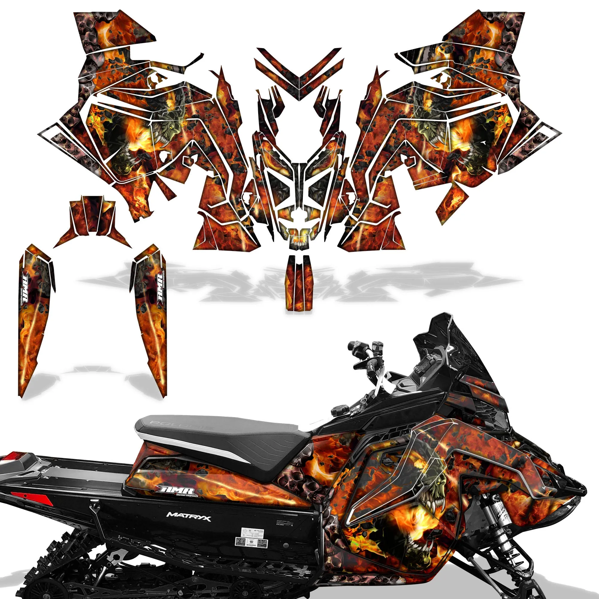 Polaris Matryx / Indy / Assault 2020 Sled Snowmobile Graphics Decal Kit