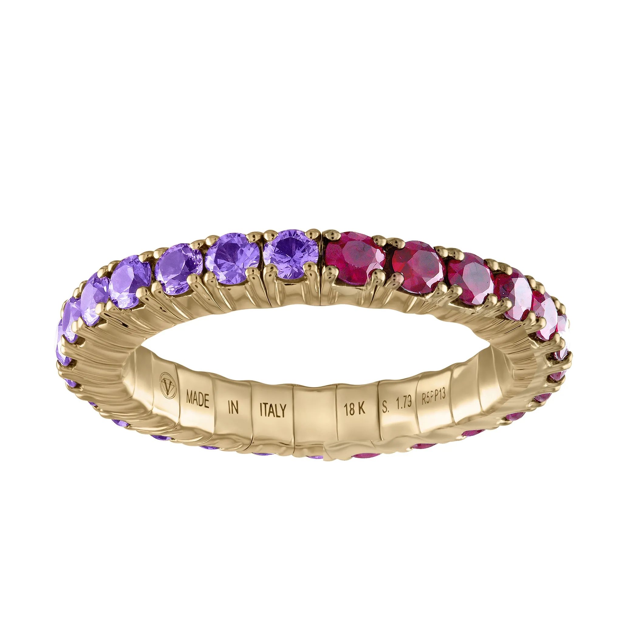 Purple Sapphires & Mozambique Rubies · Duet Rings