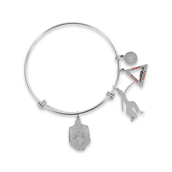 "Delta Charm" Expandable Bracelet (Stainless Steel)
