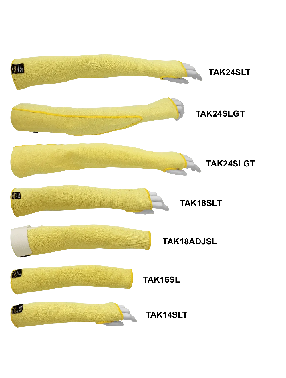 Samurai Glove® Heavyweight 18-Inch TuffKut® Cut Resistant Sleeve with Hook-and-Loop Closure - TAK18ADJSL