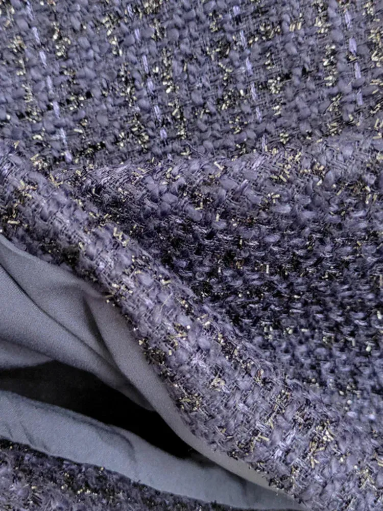 Secretarial- the 1940s Inspired Blue Tweed Dress