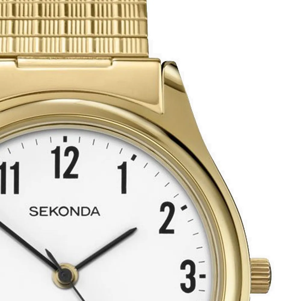 Sekonda Mens Gold Plated Expander Watch 3752