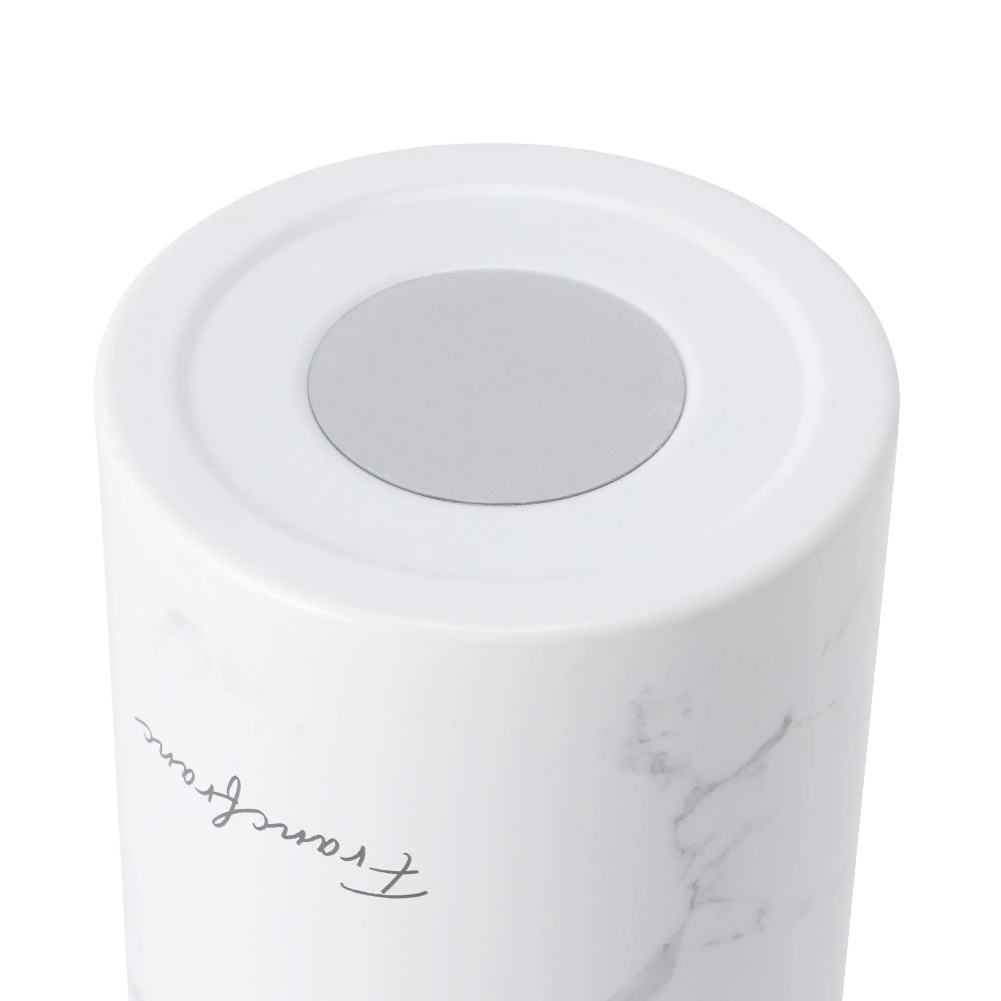 Stainless Steel Bottle With Handle 730ml Marble White