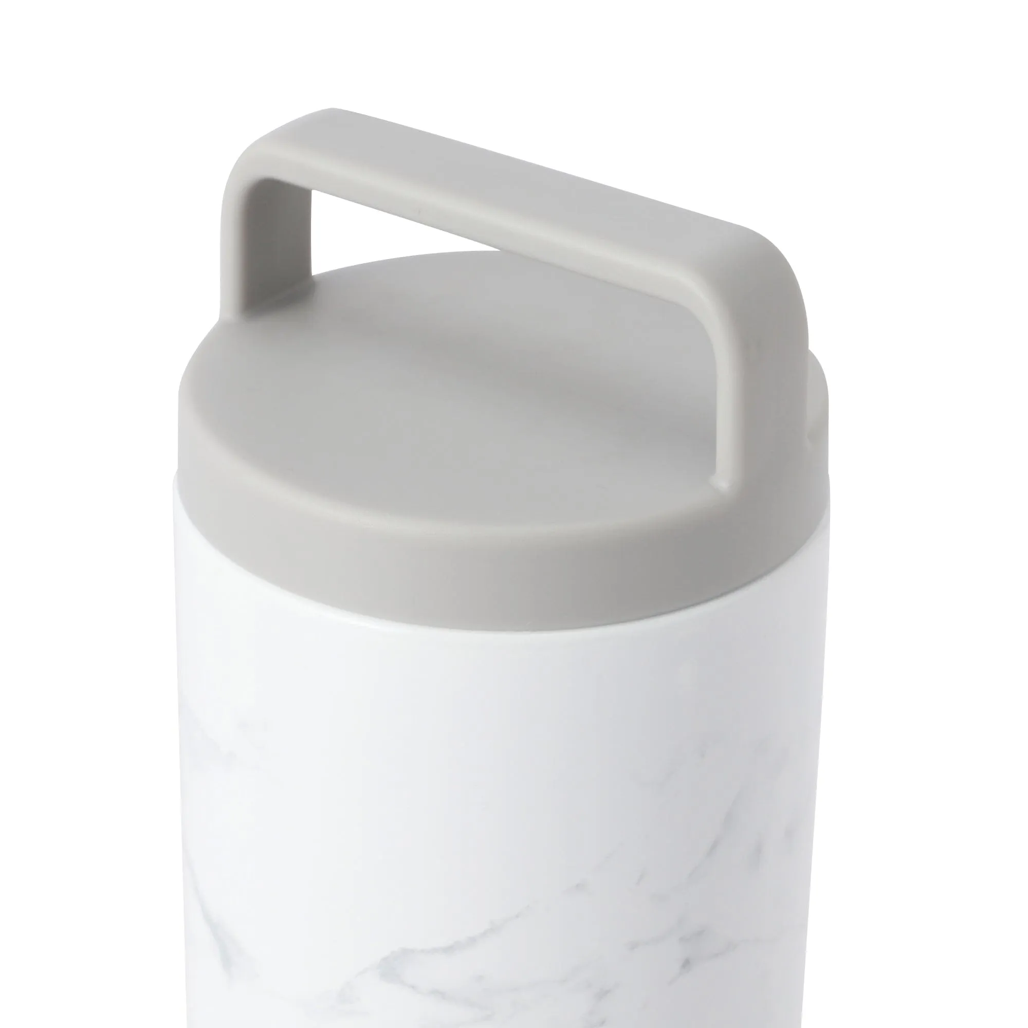 Stainless Steel Bottle With Handle 730ml Marble White