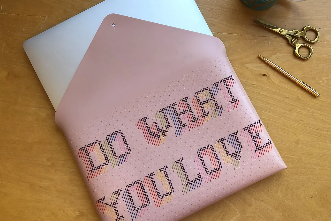 Stitch Laptop Sleeve - Pink