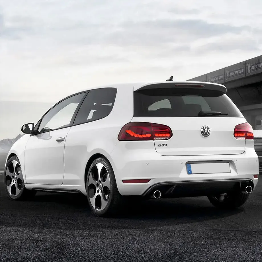 Suitable To Fit - VW Golf 6 CS Style OLED Sequential Smoked Red Taillights