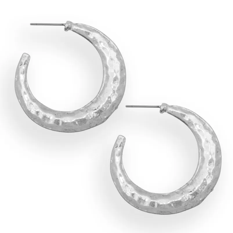 Textured oop Earrings
